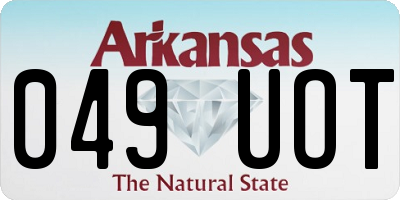 AR license plate 049UOT