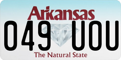 AR license plate 049UOU