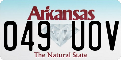 AR license plate 049UOV