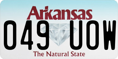 AR license plate 049UOW