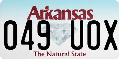 AR license plate 049UOX