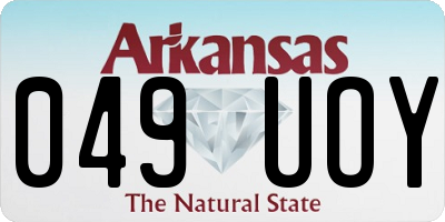 AR license plate 049UOY