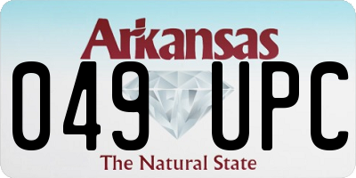 AR license plate 049UPC