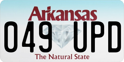 AR license plate 049UPD