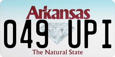 AR license plate 049UPI