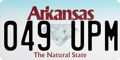 AR license plate 049UPM