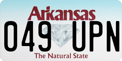 AR license plate 049UPN