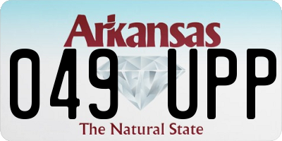 AR license plate 049UPP