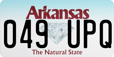 AR license plate 049UPQ