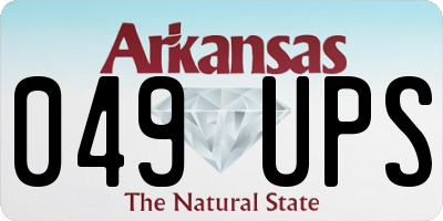 AR license plate 049UPS