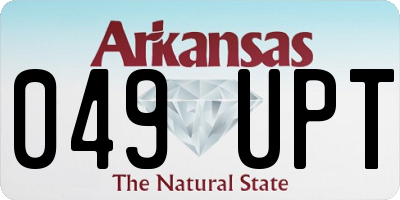 AR license plate 049UPT