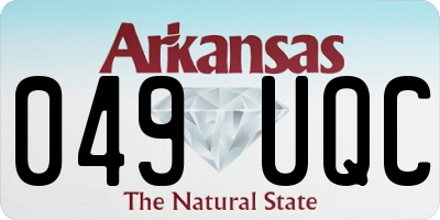 AR license plate 049UQC