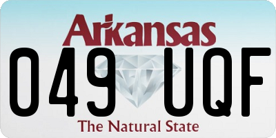 AR license plate 049UQF