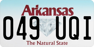 AR license plate 049UQI
