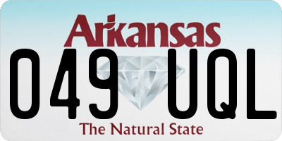AR license plate 049UQL