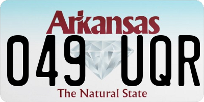 AR license plate 049UQR