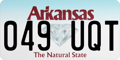 AR license plate 049UQT