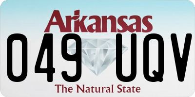 AR license plate 049UQV