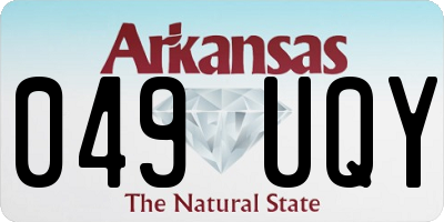 AR license plate 049UQY