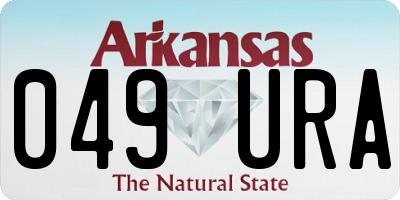 AR license plate 049URA