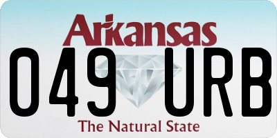 AR license plate 049URB