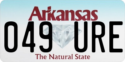 AR license plate 049URE
