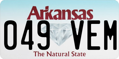 AR license plate 049VEM