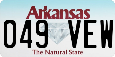 AR license plate 049VEW