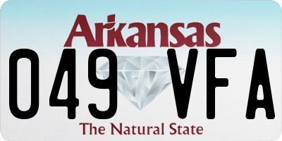 AR license plate 049VFA