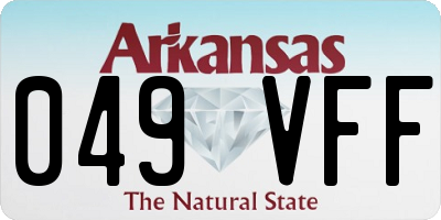 AR license plate 049VFF