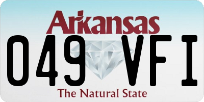 AR license plate 049VFI