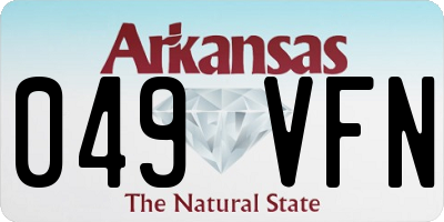 AR license plate 049VFN