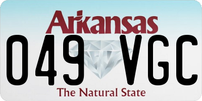 AR license plate 049VGC
