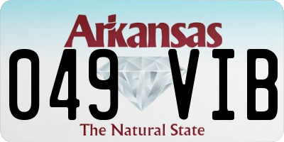 AR license plate 049VIB