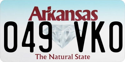 AR license plate 049VKO