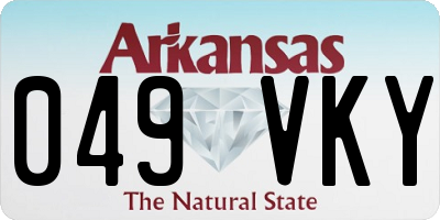 AR license plate 049VKY