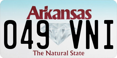 AR license plate 049VNI