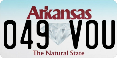 AR license plate 049VOU