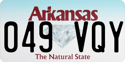 AR license plate 049VQY