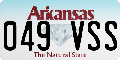 AR license plate 049VSS