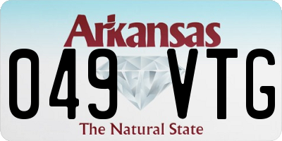 AR license plate 049VTG