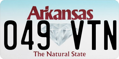 AR license plate 049VTN