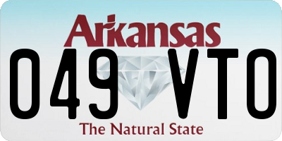 AR license plate 049VTO