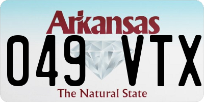 AR license plate 049VTX