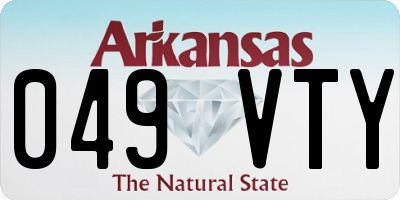 AR license plate 049VTY