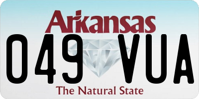 AR license plate 049VUA