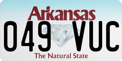 AR license plate 049VUC