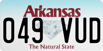 AR license plate 049VUD