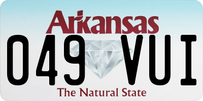 AR license plate 049VUI
