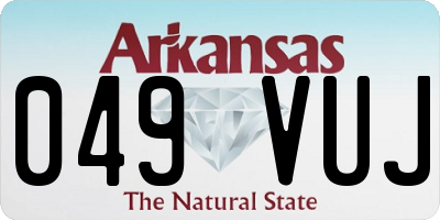 AR license plate 049VUJ